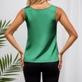thumbnail image 4 of Silk Satin Tank Tops for Women Scoop Neck Sleeveless Camisole Tops 2026 Summer Basic Blouses, 4 of 5