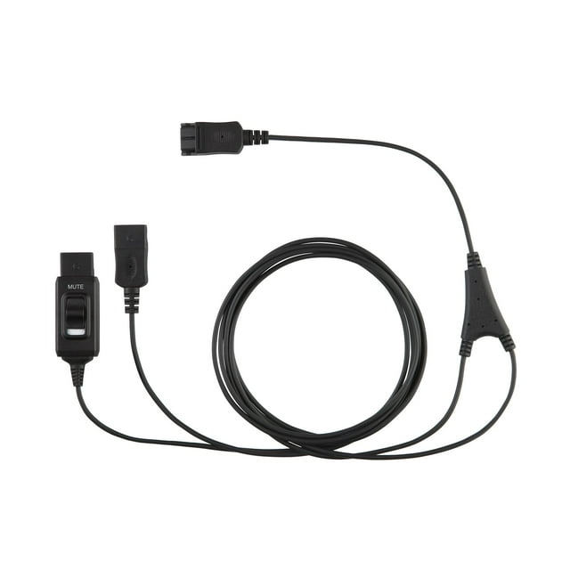 Jabra GN Style Y-Training Cord Splitter (Observation- Live/Live Version), Compatible with Jabra, Liberation, GN Netcom Headsets- Quick Disconnect- for Coaching, Supervising, Training, Monitoring