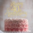thumbnail image 4 of Cake topper Sleyberoy 40.º aniversario con brillo dorado, 4 of 8