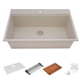 thumbnail image 7 of Ruvati RVG1325CK 33 in. Epi Rock Workstation Top Mount Kitchen Sink, Charcoal Black, 7 of 7
