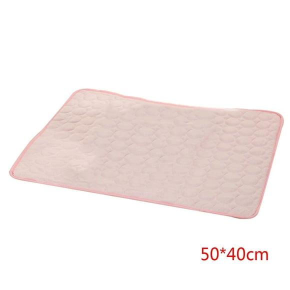 Methold Alfombrilla de refrigeración para perros de verano, alfombrilla transpirable para mascotas, alfombrilla para perros pequeños y medianos, manta Suministros para perros Rosa 50*40cm Methold JJ24375-05