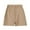 Khaki, variant on Pntutb Best Womens Shorts Solid Color Casual Wide Leg Loose High Waist Lace Up Pants