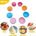 thumbnail image 5 of Silicone Muffin cupcake cups thickened with high temperature resistant DIY baking tools - Red, blue, orange, pink, 5 of 5