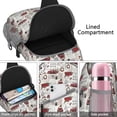 thumbnail image 4 of Sling Backpack,White Christmas Truck and Tree Pattern Sling Bag with Water Bottle Holder,Waterproof Sling Bag for Men/Women with Headphone Jack for Hiking,Travel, 4 of 6