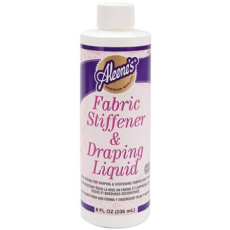 Aleene's Fabric Stiffener and Draping Liquid, 8oz (Best Fabric Stiffener For Lace)