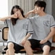 thumbnail image 3 of Conjunto de Pijama de manga corta para hombre y mujer, ropa de dormir de algodón, informal, para amantes del hogar, verano, 2024, 3 of 5
