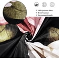 thumbnail image 4 of Black Floral Shower Curtain, Watercolor Rose Flower Retro Leaves Peony Blossom Women Girl Bathroom Curtain Decor Waterproof Fabric Machine Washable with 12 PCS Hooks,72" Wx84 L, 4 of 6