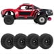 thumbnail image 2 of 4 Piezas Llantas con Neumáticos para ARRMA 1/14 Mini MOJAVE GROM RC, Accesorios de Mejora, Color Negro., 2 of 7