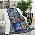 thumbnail image 3 of Cute Owl Blanket Warm Super Soft Micro Flannel Blanket for Bed Sofa Plane/Living Room Decor 60x80 Inch, 3 of 6