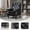 Black PU, variant on Newest Modern Microsuede Accent Chair, Coffee Lounge Armchair with Sturdy Wood Legs for Living Room & Reading Nook