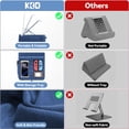 thumbnail image 6 of KDD Tablet Pillow Stand, iPad Tablet Stand with Storage, Foldable Adjustable Holder for Bed, Couch, Lap and Desk, Blue, 6 of 9