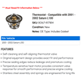 thumbnail image 2 of Thermostat - Compatible with 2001 - 2002 Saturn L100, 2 of 2