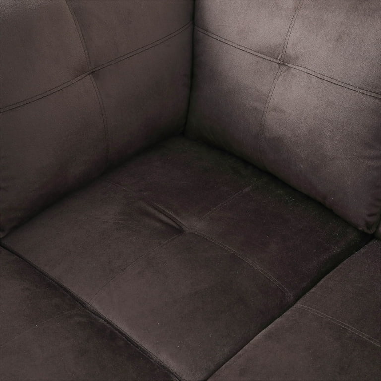 Aukfa Sectional Sofa, Living Room Couch with Storage Ottoman