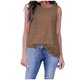 thumbnail image 1 of Mujeres Casual Sin Mangas Mangas Sólidas Cuello En V Sólido Camiseta Suelta Blusa Tops Pompotops lopia995705, 1 of 5