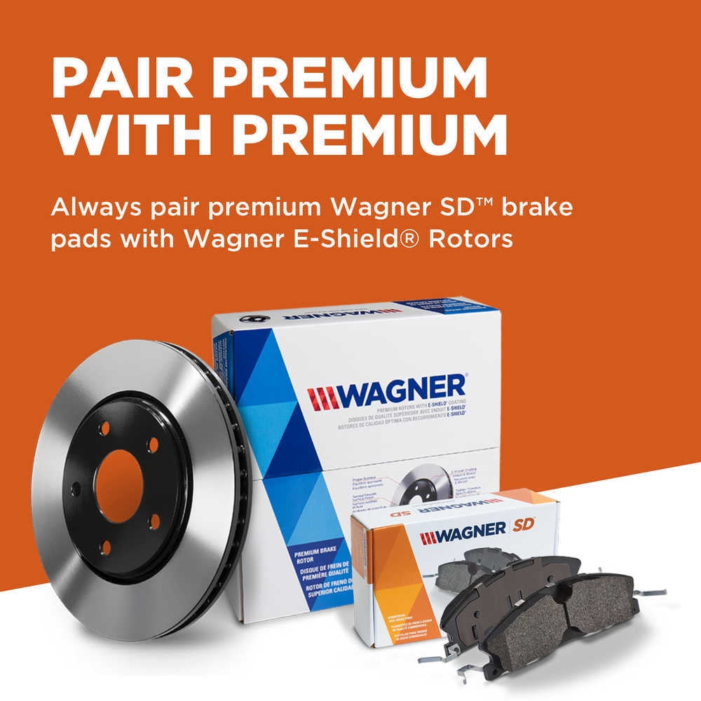 Wagner Brake Disc Brake Pad Set P/N:Sx2208 Fits select: 2019-2022 FORD RANGER, 2023 FORD RANGER XL/XLT/LARIAT