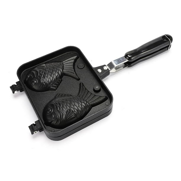 Inteprter Molde para pasteles en forma de pez con revestimiento antiadherente Molde para hacer pasteles y gofres Fácil de operar Molde para panqueques Utensilios de cocina Inteprter HA021383-00