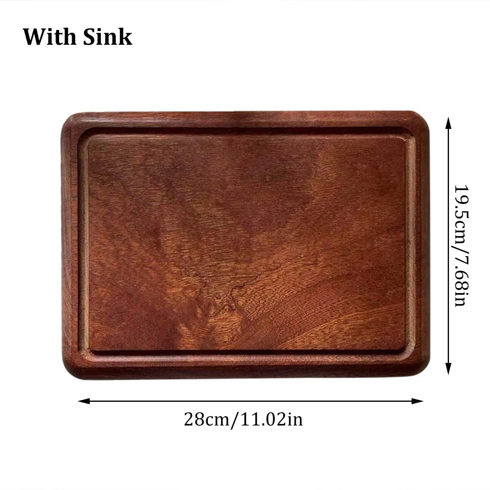 Solid Teak Wood Cutting Board for Meat, Bread & Pizza, Large Kitchen Chopping Block,All-Purpose Serving Board