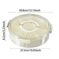 thumbnail image 2 of Rotating 8-Compartment Kitchen Organizer Tray with Clear Lid for Dried Fruits and More Versatile Storage Solution for Pantry Countertop and Fridge, 2 of 6
