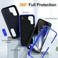 thumbnail image 2 of Feishell Case for Samsung Galaxy A14 5G 6.6 inch,Heavy Duty 3 Layer Military Protection with Hidden Kickstand Shock Resistant Armor Hybrid Bumper Rugged Rubber Phone Cover,Navy Blue, 2 of 8