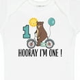 thumbnail image 4 of Inktastic 1st Birthday Bear on Bicycle 1 Year Old Boys or Girls Baby Bodysuit, 4 of 5