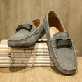 thumbnail image 5 of Men's Casual Loafers Slip On Leather Shoes Lightweight Driving Shoes Moccasins Classic Penny Loafer Flats Boat Shoes, 5 of 10