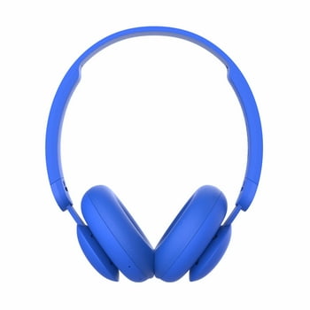 onn. Wireless On-Ear Headphones, Blue
