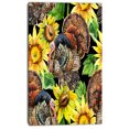 thumbnail image 2 of Dinde avec Tournesols - Impression sur Toile Florale, 2 of 3