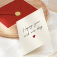 thumbnail image 4 of Tarjeta de aniversario uugtcard elegante para pareja con sobre, 4 of 5