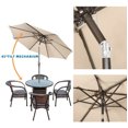 thumbnail image 2 of Welco 9ft Heavy-Duty Outdoor Market Umbrellas Patio Umbrella with 8 Sturdy Ribs Easy Crank Lift for Yard Garden Umbrellas(9' Beige), 2 of 7