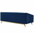 thumbnail image 4 of Modway Valiant Vertical Channel Tufted Performance Velvet Sofa in Navy, 4 of 5