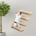 thumbnail image 3 of Escalera para gatos montada en la pared Muebles de pared para interiores Percha para ahorrar espacio Estantes para escalar gatos para jugar, escalar, 4 peldaños 40x22x6cm Sunnimix Hamaca para gatos, 3 of 5