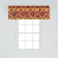 thumbnail image 2 of Ambesonne Floral Window Valance, Flowers of Autumn Style Art, 42" x 18", Pale Orange Multicolor, 2 of 3