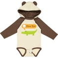thumbnail image 3 of Inktastic Funny Alligator Floss Em Tooth Boys or Girls Long Sleeve Baby Bodysuit, 3 of 5