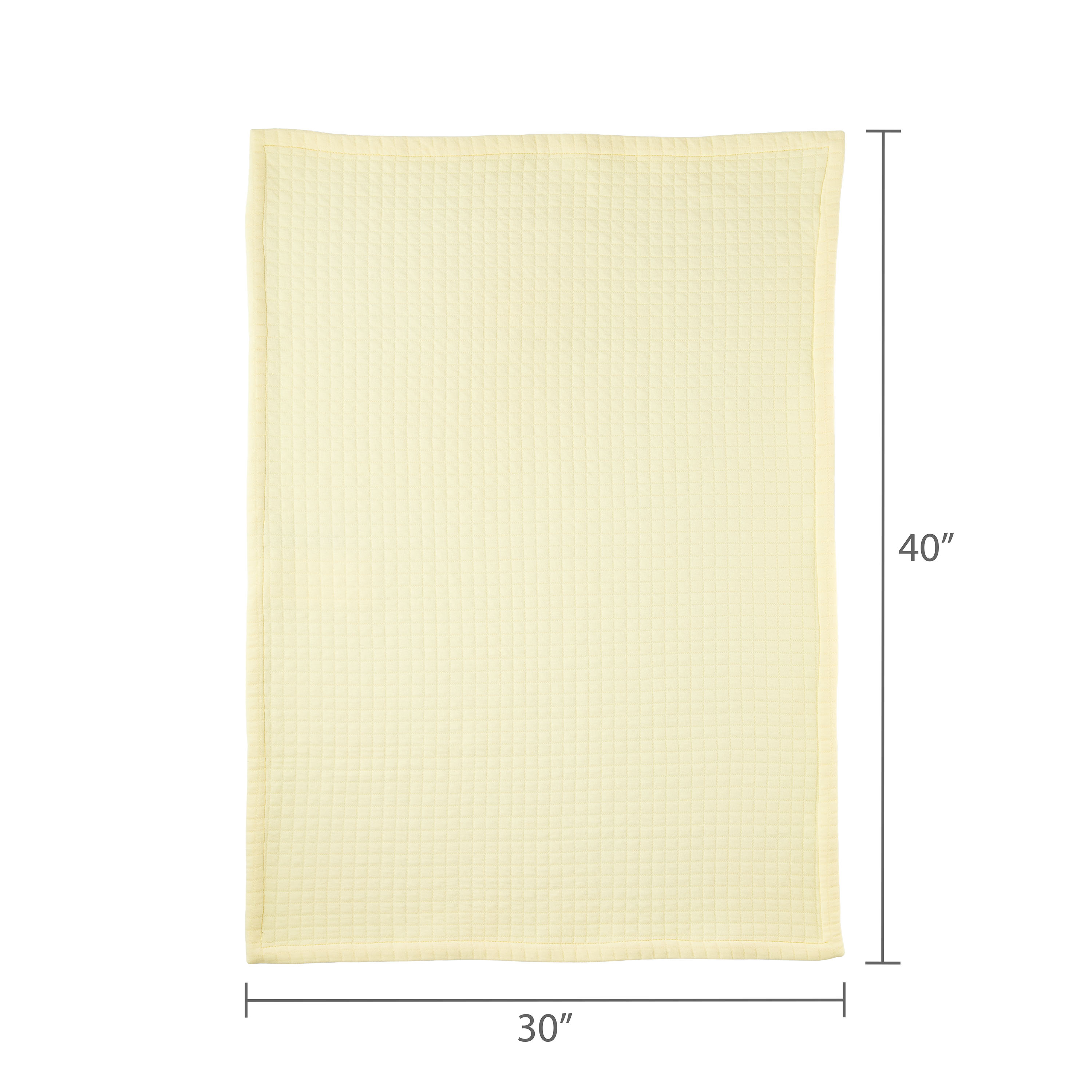 Cobija tejida para bebé Parent's Choice, 100% algodón, suave y acogedora, amarillo transparente, 30 x 40 pulgadas 5