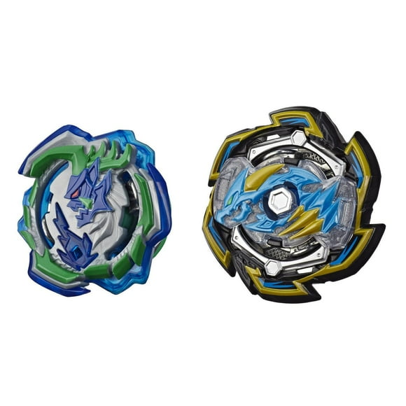 Beyblade Burst Rise Hypersphere - Pack de 2 Rock Dragon D5 et Ogre O5, 2 toupies de compétition à rotation droite