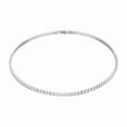 thumbnail image 2 of Wentin Reduced Necklaces & Pendants Tennis Necklace For Women Gold/Silver Plated Rhinestone Choker Necklaces Zirconia Cut Faux Diamond Chain Wedding Jewelry For Women, 2 of 9