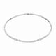 thumbnail image 1 of Collar de tenis para las mujeres chapado en oro / plata Rhinestone Gargantilla Collares Zirconia corte de imitación de cadena de joyería de la boda para las mujeres, 1 of 2