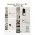 thumbnail image 5 of DESLOC B200 Fingerprint Smart Lock with 2 Lever Handles, Keyless Entry Front Door Lock Set, Electronic Keypad Deadbolt, App Control, Auto Lock, Long Battery Life, Silver, 5 of 10