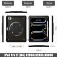 thumbnail image 2 of for iPad Pro 11" 2024 Case, Rotating Stand & Pencil Holder, Rotating Disk with Four Screw Holes Support Mounting Holes, Shockproof Rugged Cover with Shoulder Strap for iPad Pro 11" 2024, Black, 2 of 16