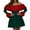 A-Dark Green, variant on Cnbwig Red Christmas Dresses for Women Cozy Faux Boat Neck One Shoulder Party Dress Elegant Holiday Swing A Line Midi Outfit Gatherings Xmas Dresses A-Black L
