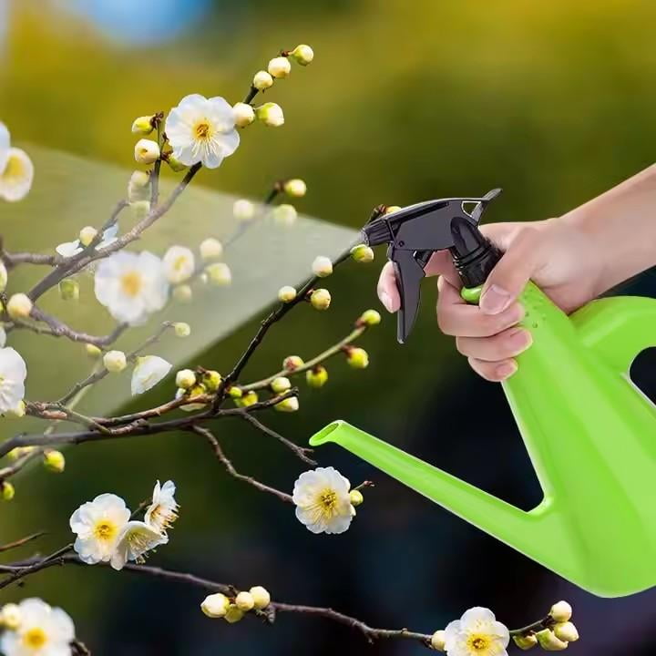 Watering Can, 11.51 x 10.72 in, Dual-Use Shower & Stream Spout, Ergonomic Handle for Indoor Plants and Garden Beds