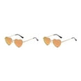 thumbnail image 1 of mmirethe Lunettes de Soleil Multicolores en Forme de Cœur Rouge Réfléchissant 2Ensemble, 1 of 6