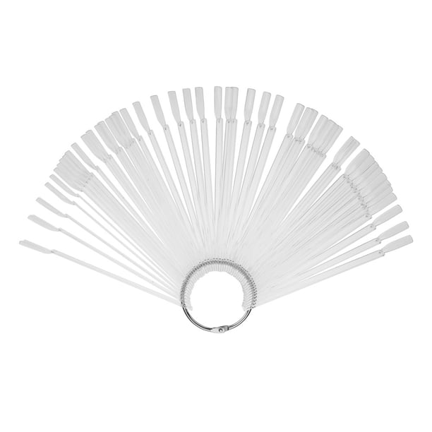 Palillos para puntas de decoración de uñas 200 unidades exhibición falsa abanico para decoración de uñas rueda esmalte puntas de práctica juegos de decoración de ANGGREK Otros