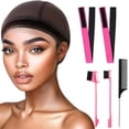 thumbnail image 1 of Adjustable Wig Cap with Grip Band, Brown Wig Cap for Keeping Wigs In Place Lace Front Wig Cap Non-Slip Wig Grip, 1 of 7