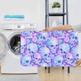 thumbnail image 7 of Bathroom Rugs Sets 3 Piece - pink blue Skull daisy Absorbent Non Slip Bath Mats, U-Shape Toilet Lid Cover, Contour Mat, Soft Washable Shower Mats Bath Rug Mat for Bathroom Tub Toilet, 7 of 7