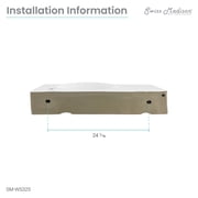 Chateau 30 Right Side Faucet Wall-Mount Bathroom Sink