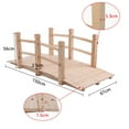thumbnail image 5 of IVV Small Outdoor Arch Bridge, 4.92ft Natural Fir Wood Landscape Bridge for Garden & Courtyard Decor, Burlywood Color, 5 of 9
