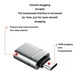 thumbnail image 4 of Tholdsy Convertidor de 2 uds., pequeño adaptador inalámbrico portátil seguro, transmisión de datos de disco USB de alta velocidad para Teléfono y Comunicación, 4 of 6