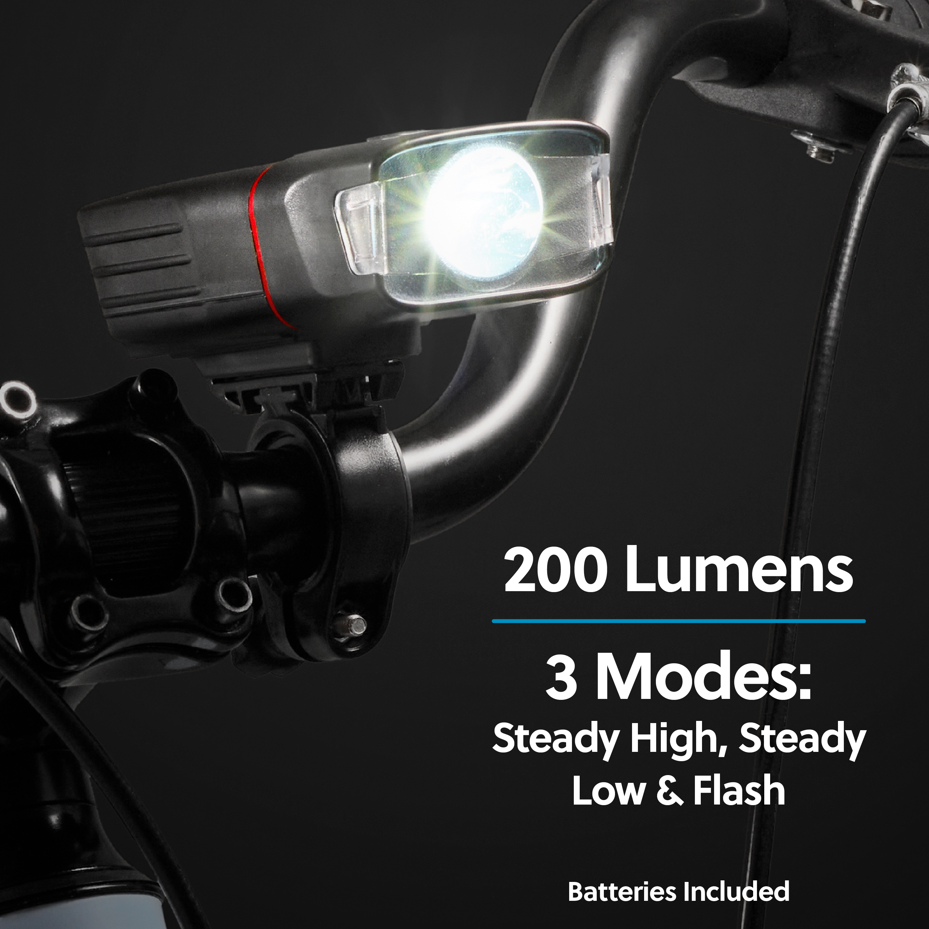Concord Deluxe LED Bike Light Set, 200 Lumens photo 6