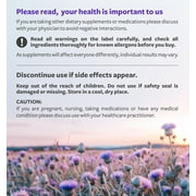 Pure Co Organic Milk Thistle Liver Support Supplement with 80% Silymarin, 60 Capsules